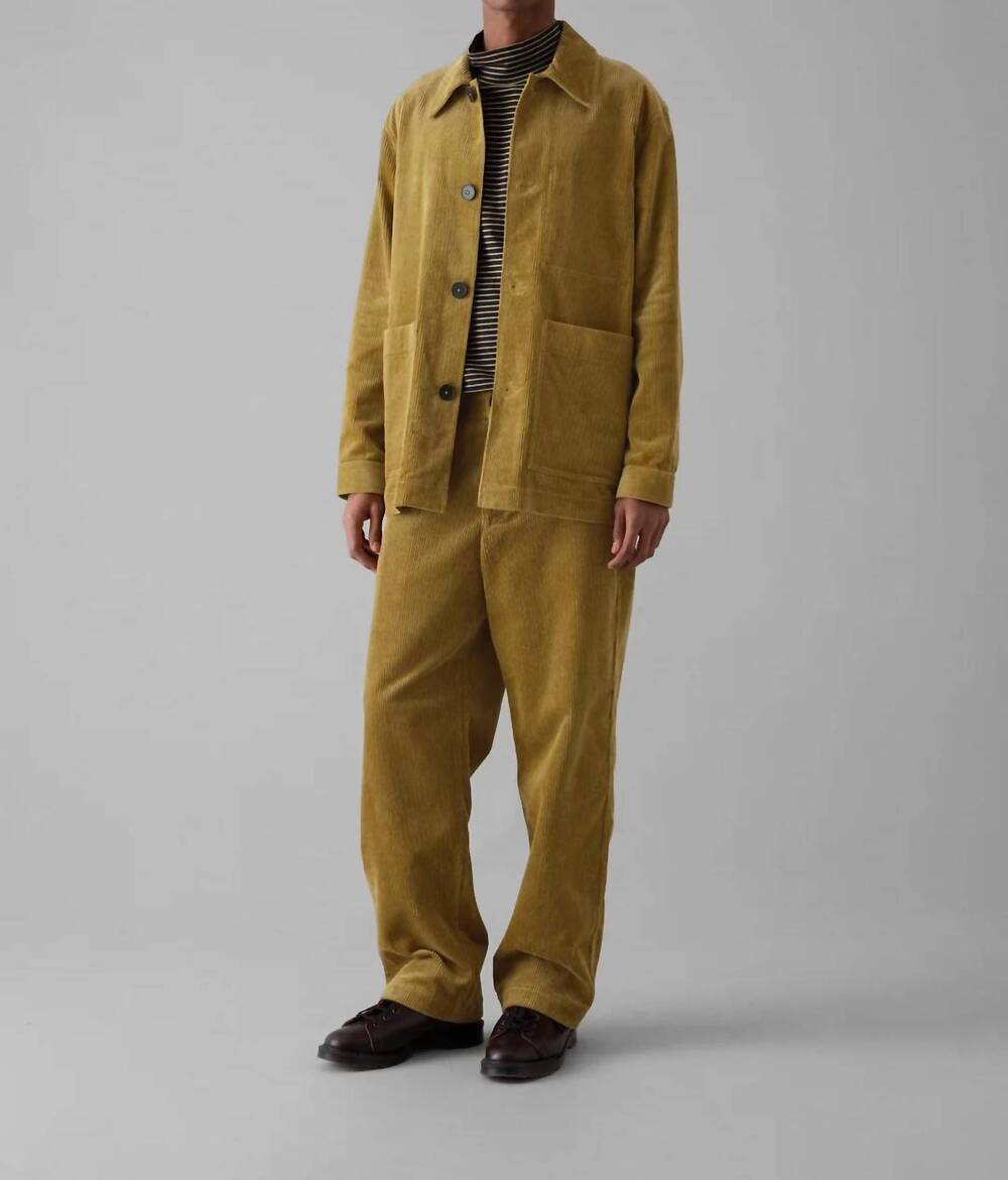 NEW TOAST corduroy jacket in golden sand